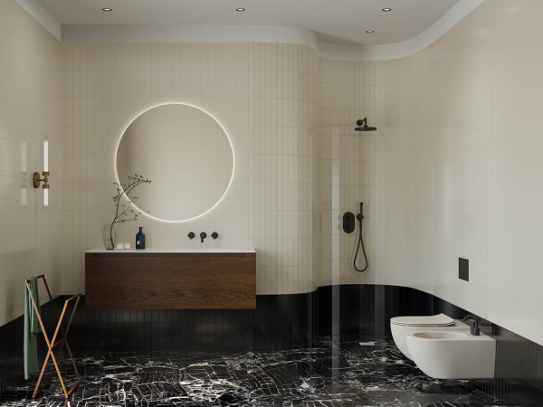 Настенная плитка Aquarelle blue (12-01-4-29-10-61-2561) 5.8x24 от Creto (Россия)