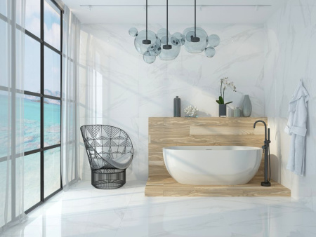 Керамогранит ARABESCATO WHITE POLISHED 60x120 от AGL Tiles (Индия)