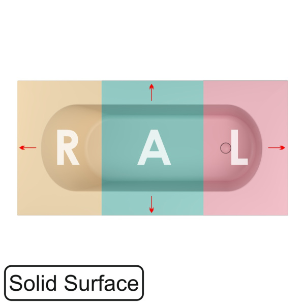 Увеличение борта ванны WHITECROSS (RAL мат) иск. камень