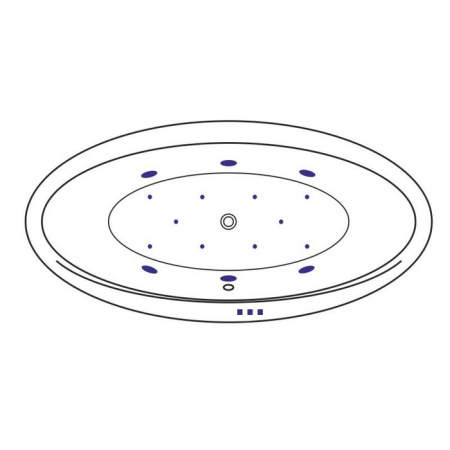 Ванна EXCELLENT Lumina 190x95 "RELAX" (золото)