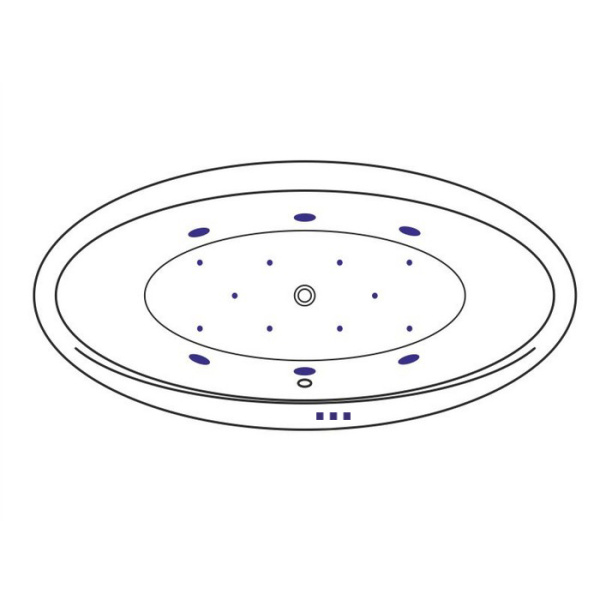 Ванна EXCELLENT Lumina 190x95 "RELAX" (золото)