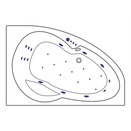 Ванна EXCELLENT Newa 160x95 (правая) "ULTRA" (белый)