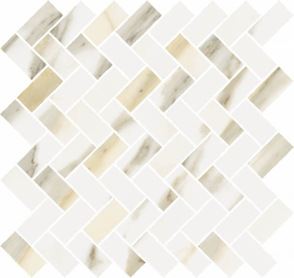 Мозаика STELLARIS CALACATTA GOLD MOSAICO CROSS (620110000212) 31.5x29.7 от Italon (Россия)