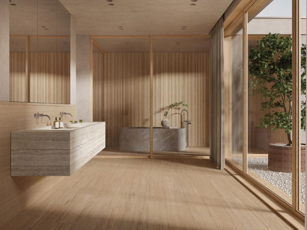 Керамогранит Essence Strip Dark Matt (ES006) 120x280x0.6 от Kronos Ceramiche (Италия)