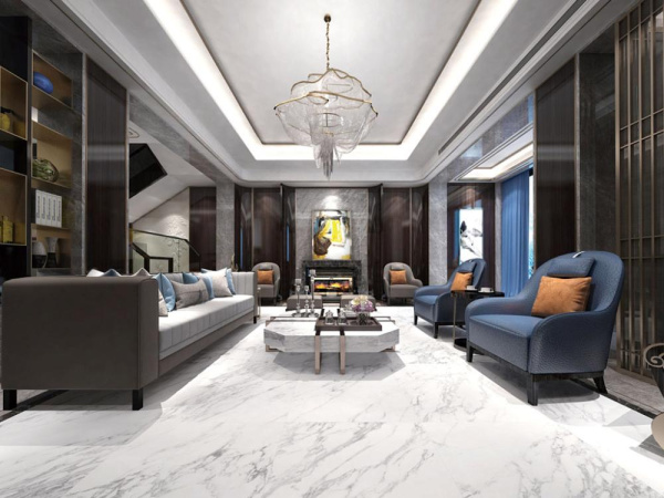 Керамогранит Bianco Soft full body soft polished (gold) (BHW-0037) 60x120x0.8 от Basconi Home (Китай)