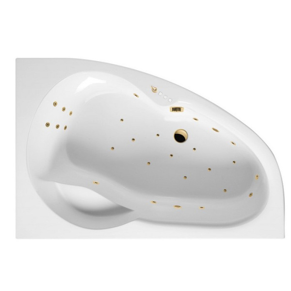 Ванна EXCELLENT Newa 160x95 (правая) "ULTRA" (золото)