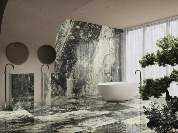 Керамогранит BRECCIA VIRIDI POL RECT (A041058) 120x278 от APE Ceramica (Испания)