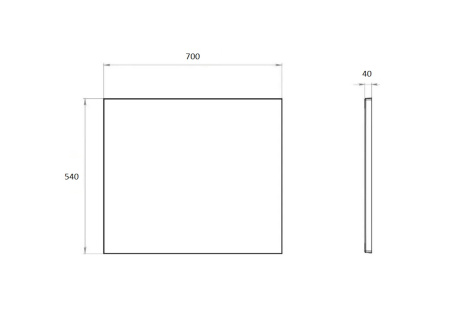 Экран боковой (для ванны Лугано/Либерти) универсальный