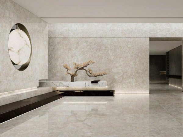 Керамогранит Crystal White Polished (6 мм) (MN043AP261206) 120x260 от Moreroom (Китай)