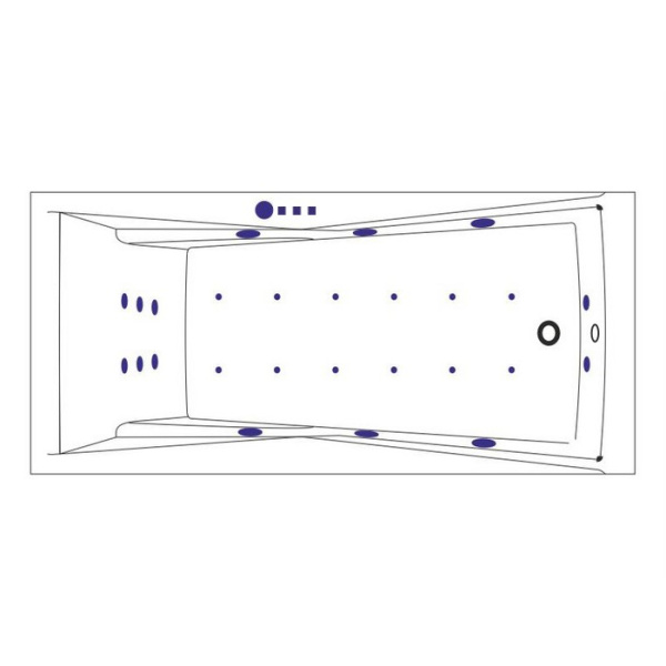 Ванна WHITECROSS Palace 180x80 "ULTRA" (золото)