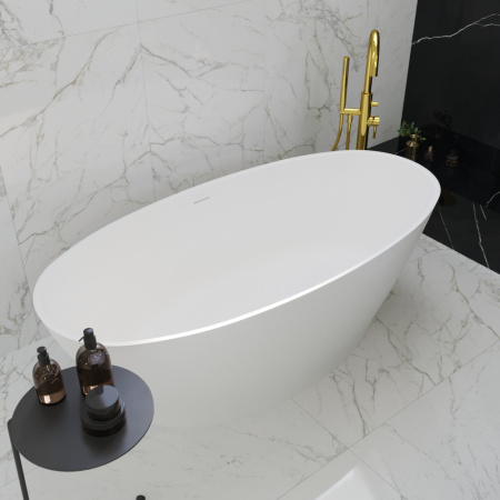 Ванна WHITECROSS Glock 170x80 (белый мат) иск. камень