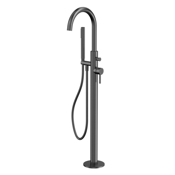 Смеситель для ванны отдельностоящий WHITECROSS Y Y1233GM (оружейная сталь)