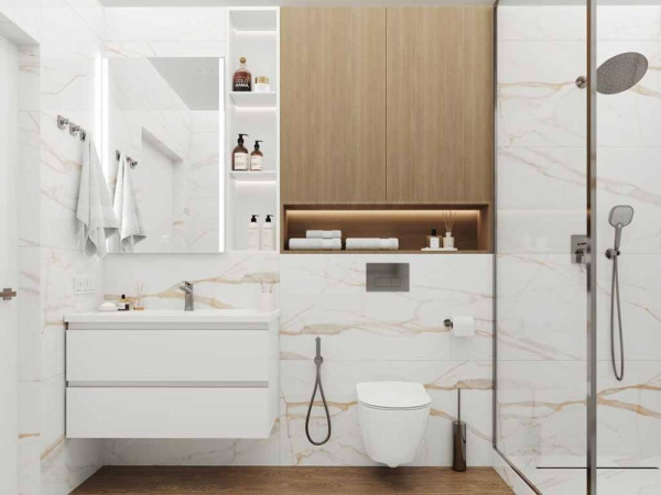 Керамогранит Calacatta Goddes Gold белый Полированный 60x120 от Ceradim (Индия)