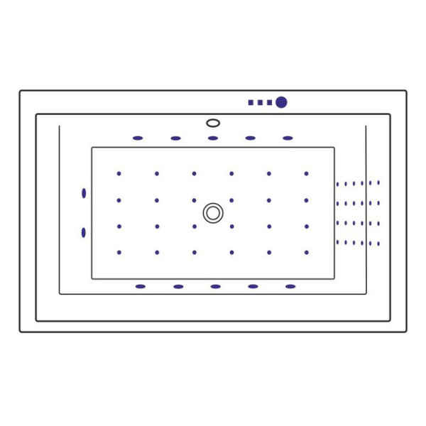 Ванна EXCELLENT Crown Lux 190x120 "NANO" (золото)