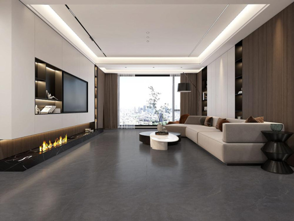 Керамогранит Cateye Dark Grey grains soft-polished mould (BHW-0024) 60x120x10 от Basconi Home (Китай)