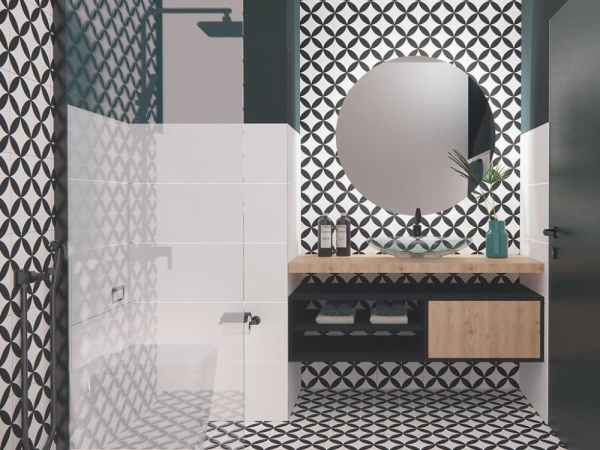 Керамогранит CIRCLE Black Pre. 45x45 от Prissmacer (Испания)