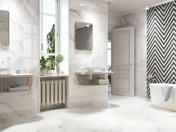 Настенная плитка 1212 Blanco Rectificado 40x120 от Porcelanite Dos (Испания)