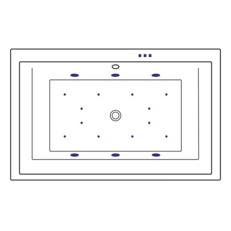 Ванна EXCELLENT Crown Lux 190x120 "RELAX" (золото)