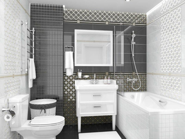 Настенная плитка Royal белый мозаика 60051 20x60 от Laparet