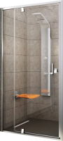 Душевая дверь в нишу Ravak Pivot PDOP2-120 профиль сатин, стекло прозрачное
