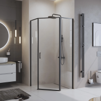 Душевой уголок BelBagno Uno-195 90x90 UNO-195-P-1-90-C-NERO