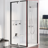 Боковая стенка Ravak Pivot 80 90G40300Z1, transparent, чёрный