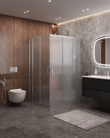 ДУШЕВЫЕ КАБИНЫ И ОГРАЖДЕНИЯ CEZARES MOLVENO-AH-22-130/120-P-Cr Душевой уголок