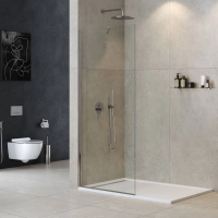 Душевая перегородка Cezares Liberta 105 см. профиль хром, стекло прозрачное