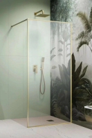 Душевая перегородка Radaway Modo F 120 см. профиль золото, стекло прозрачное