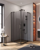 Душевой уголок Cezares Slider 100х100 SLIDER-A-2-100/110-GRIGIO-NERO