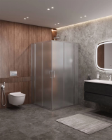 ДУШЕВЫЕ КАБИНЫ И ОГРАЖДЕНИЯ CEZARES MOLVENO-A-22-100+30-P-Cr Душевой уголок