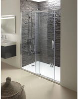 Душевая дверь в нишу Jacob Delafon Contra 160 см. профиль хром, стекло прозрачное