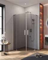 Душевой уголок Cezares Slider 90х90 SLIDER-R-2-90/100-GRIGIO-Cr
