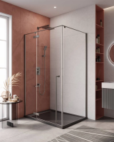 ДУШЕВЫЕ КАБИНЫ И ОГРАЖДЕНИЯ CEZARES LINER-AH-1-120/90-C-GM-L Душевой уголок