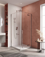 ДУШЕВЫЕ КАБИНЫ И ОГРАЖДЕНИЯ CEZARES LINER-A-1-90-C-Cr-R Душевой уголок
