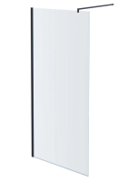 Душевая перегородка Walk in с держателем Aquatek 80 см. профиль оружейная сталь, стекло прозрачное