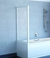 Шторка для ванны Ravak Supernova 80 см. профиль белый, стекло прозрачное