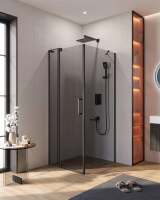Душевой уголок Cezares Slider 80х90 SLIDER-AH-1-90-80/90-GRIGIO-NERO