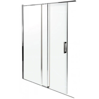 Душевая дверь в нишу раздвижная Jacob Delafon Contra 120 см. профиль хром, стекло прозрачное