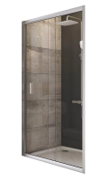 Душевая дверь в нишу Ravak Blix BLDP2-100 профиль сатин, стекло прозрачное