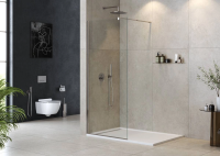 Душевая перегородка Cezares Liberta 95 см. профиль хром, стекло прозрачное