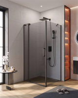 Душевой уголок Cezares Slider 100х100 SLIDER-AH-1-100-100/110-GRIGIO-NERO