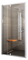 Душевая дверь в нишу Ravak Pivot PDOP2-120 профиль хром, стекло прозрачное