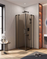 Душевой уголок Cezares Slider 70х70 SLIDER-A-2-70/80-BR-NERO