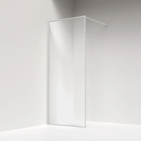 Душевая перегородка Iddis Slide 80 см. профиль белый, стекло прозрачное