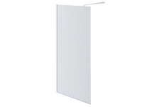 Душевая перегородка Aquatek 140 см. профиль хром, стекло прозрачное (Уценка 2501156)