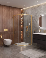 ДУШЕВЫЕ КАБИНЫ И ОГРАЖДЕНИЯ CEZARES MOLVENO-R-1-90-C-BORO-IV Душевой уголок