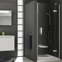 Душевая дверь в нишу левосторонняя Ravak Smartline SMSD2-100 профиль хром, стекло прозрачное