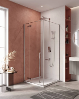 ДУШЕВЫЕ КАБИНЫ И ОГРАЖДЕНИЯ CEZARES LINER-A-1-90-C-Cr-L Душевой уголок