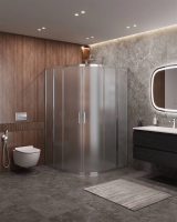 ДУШЕВЫЕ КАБИНЫ И ОГРАЖДЕНИЯ CEZARES MOLVENO-R-22-100+30-P-Cr Душевой уголок